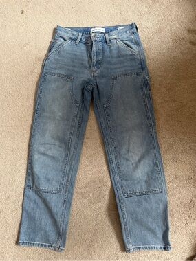 Denim Forum Carpenter Jeans in Light Blue Denim